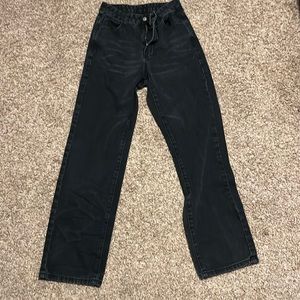 Black high waisted jeans